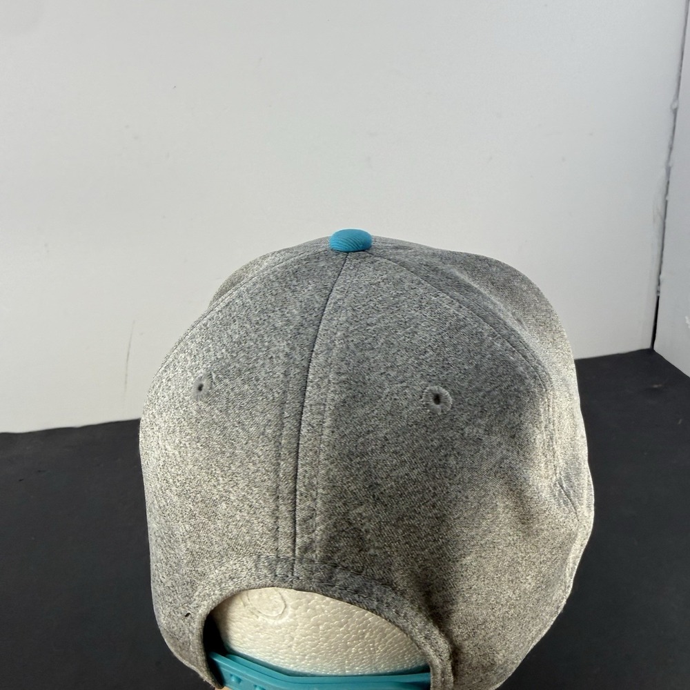 Sonic the Hedgehog Snapback Hat Youth OSFM Grey Blue Rubber Graphic SEGA Cap - Picture 4 of 6